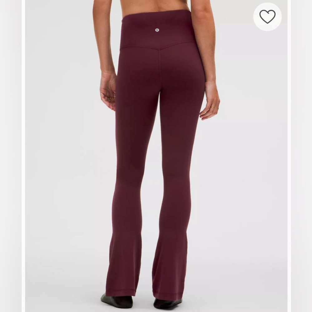 Lululemon align high-rise mini flare pant garnet